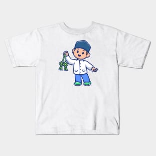 Cute moslem boy Kids T-Shirt